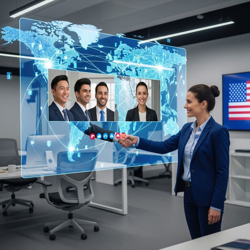 A network graph connecting different people A network graph connecting different people